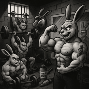 Muskelburen – 🧱 Där kaniner bygger biceps med burdiciplin