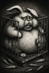 Burfetma – 🐇 När kaninen blev ett med buren