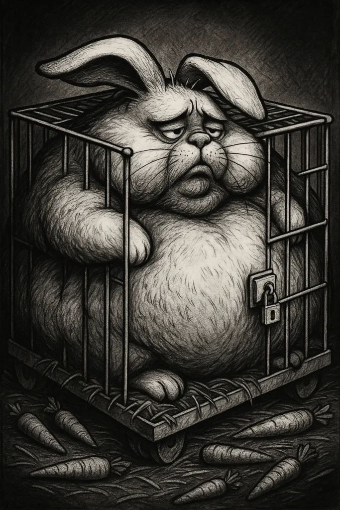 Burfetma – 🐇 När kaninen blev ett med buren Burfetma – 🐇 När kaninen blev ett med buren